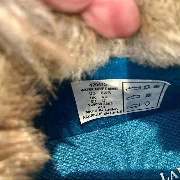 Lands End 420475 Powder Belle Teal Suede Shoe 6.5 - Picture 9 of 9